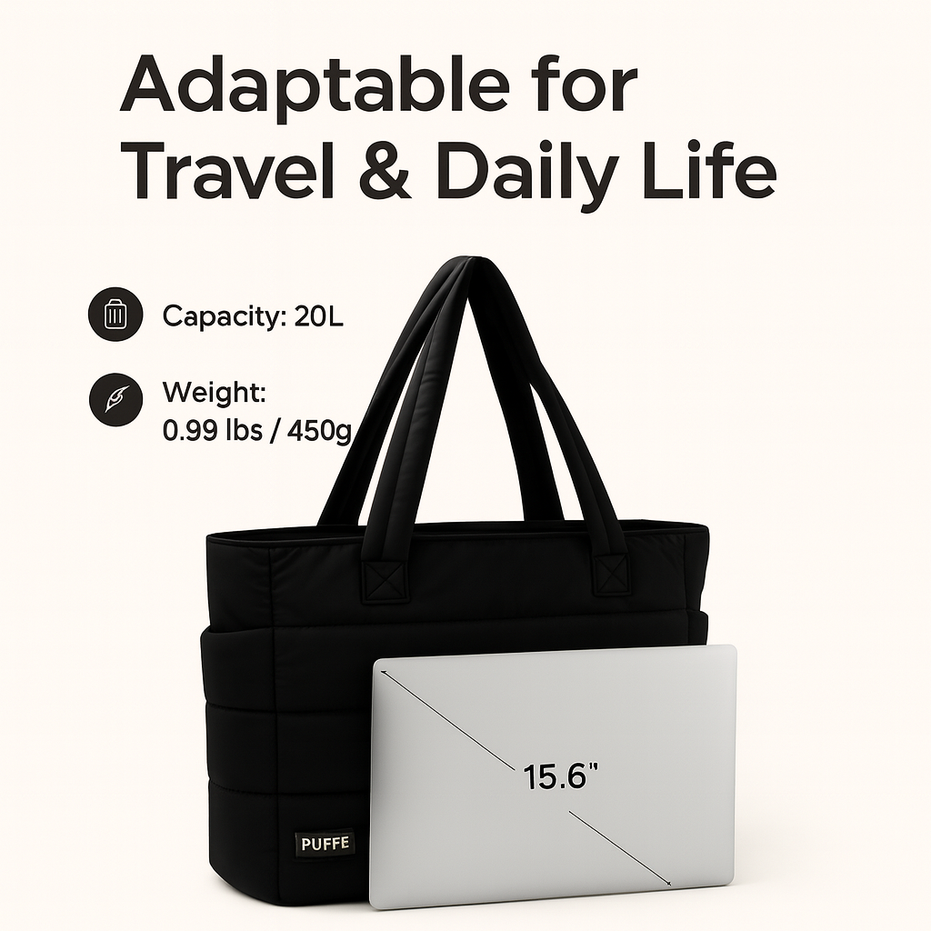 The Bubble 20L Puffy 15.6" Laptop Work Tote