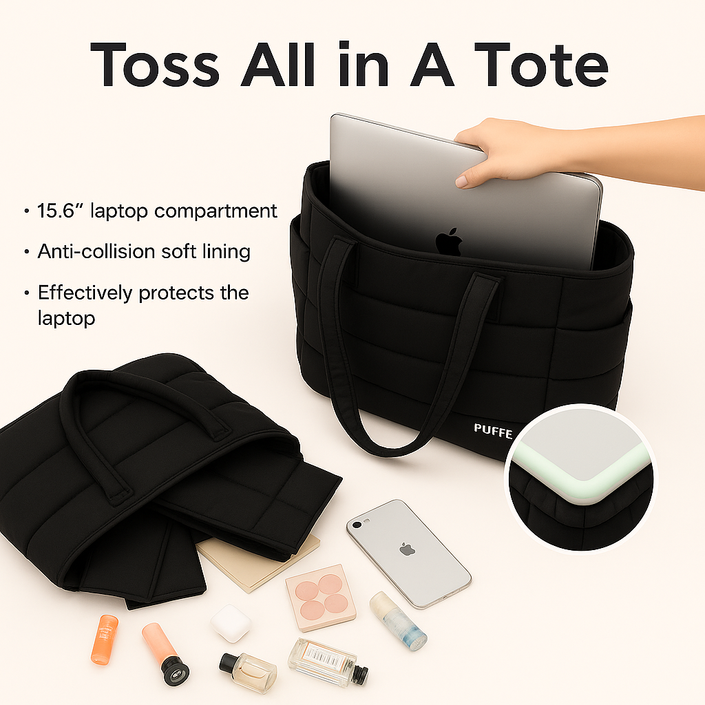 The Bubble 20L Puffy 15.6" Laptop Work Tote
